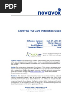 Download Novavox x100p Se Installation Guide by gregoryalussier SN56489003 doc pdf