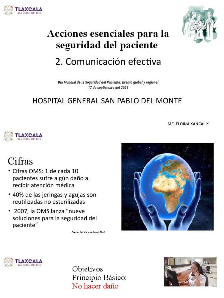 Acciones Esenciales para La Seguridad Del Paciente PowerPoint | PDF ...
