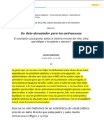 Artículo - Periodístico - Un Dato Devastador para Los Antivacunas