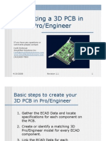 Steps To Create 3D PCBs in ProE