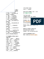 EXERCICIOS DE ARTIGO E CONTRAÇÃO RESUELTO