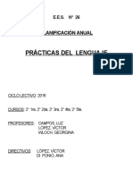 Planificación 2do Año EES #26