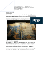 Literatura Medieval Española