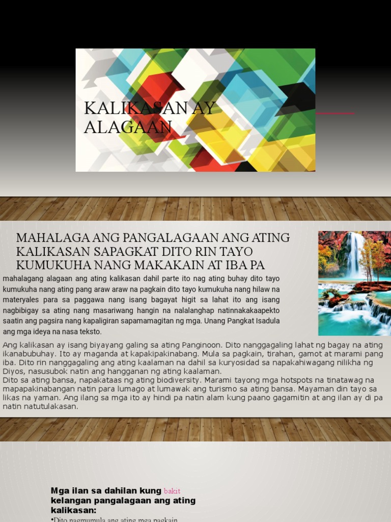 Kalikasan Ay Alagaan | PDF