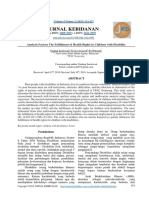 Jurnal Kebidanan: Analysis Factors The Fulfillment of Health Rights in Children With Disability