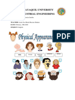 Physical Appearance Worksheet