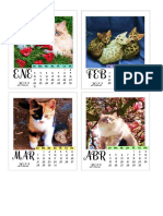 Polaroid Calendario Cats