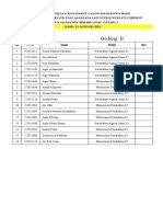 Daftar Pembagian Ruang (Genap) - 2 2021