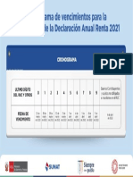 Cronograma de Vencimiento, Declaración Jurada - 2022