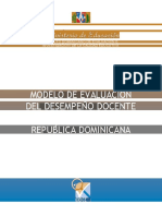 Modelo de Evaluación del Desempeño Docente basado en Competencias en la República Dominicana