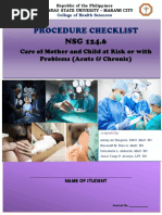 MCN Skills 2021 Procedure Checklist