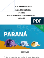 Língua Portuguesa 3ªsérie Slides Aula 52