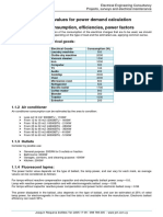 Reference Values For Power Demand Calculation 1 Electric Goods Consumption, Efficiencies, Power Factors