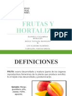 Frutas y hortalizas: clasificación, composición y métodos de conservación