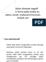 Penanggulangan Dampak Negatif Parameter Kimia