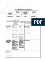 Perfil Estilos de Aprendizaje