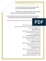 Número de Matrículas Na Educação Especial, Nos Anos Iniciais e Finais Do Ensino Fundamental, No Estado Do Amapá, Entre 2015 e 2018