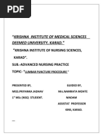 Lumbar Puncture Procedure Note | PDF | Cerebrospinal Fluid | Diseases ...