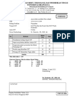KEMENRISET UNIV BRAWIJAYA PROGRAM VOKASI FORM K5 PENILAIAN OJT MAHASISWA