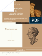 Montesquieu e Adam Smith
