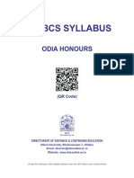 +3 Cbcs Syllabus: Odia Honours