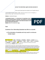 Case Contention One: Eliminating Subsidies Has Little To No Benefit A) The Elimination of Subsidies Will Only Result in A Miniscule Climate Impact