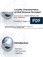 Locality Characteristics of Web Streams Revisited (SPECTS 2005)