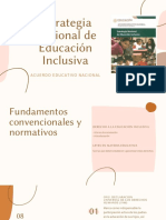 Estrategia Nacional de Educación Inclusivao