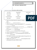 Topic: Human Migration: Clc2 - Speaking Handout 4