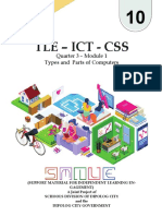 Tle - Ict - CSS: Quarter 3 - Module 1 Types and Parts of Computers