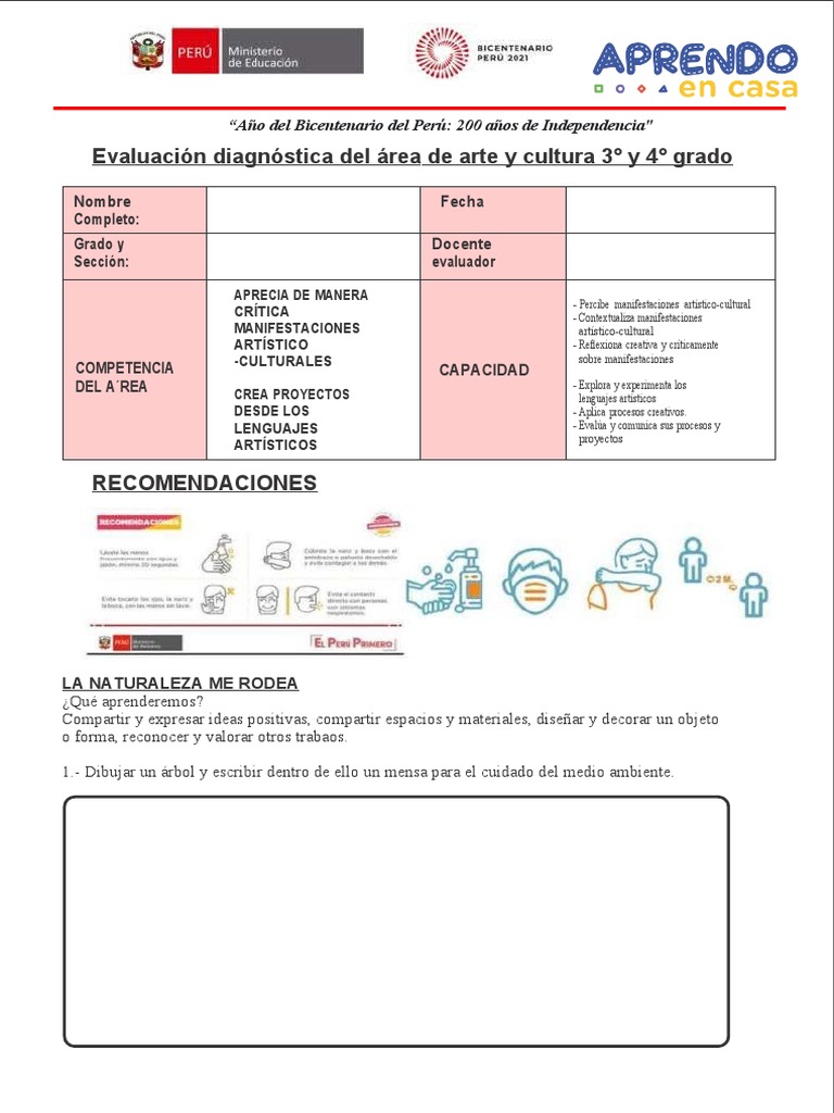 Evaluación de Arte y Cultura en Perú | PDF | Teatro | Bailes