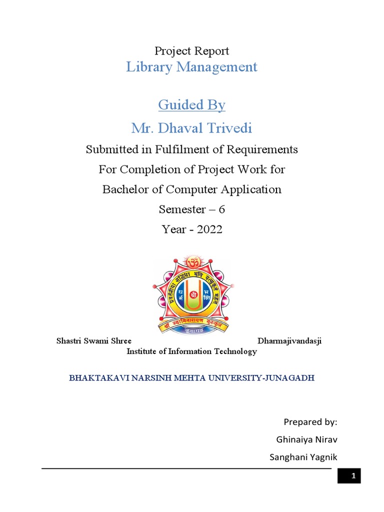Library Management System Project Report | PDF | Software Testing ...
