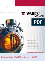 Documentation WAREX Order No.: 160926: Powder and Bulk Technology