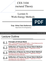 CES 3104 Structural Theory: Work-Energy Methods