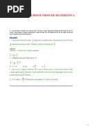 Exercícios resolvidos e comentados de matemática 0