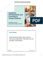 Cognitive Development and Learning in Young Children (Power Point Presentation) Author Gloria Maccow