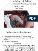 20. the Psychology of Babies How Relationships Support Development From Birth to Two (Presentation) Author Lynne Murray