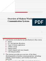 Overview of Modern Wireless Communication Systems