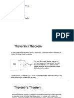Circuit Theorems: - Thevenin's Theorem