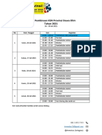 Jadwal Pembinaan KSN Provinsi Dewa Olim