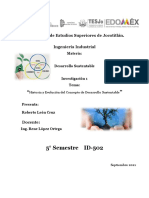 Investigacion Evolucion de Desarrollo Sustentable