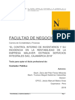 El Control Interno de Inventarios y Su Incidencia en La Rentabilidad de La Empresa-2018