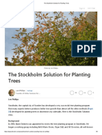 The Stockholm Solution For Planting Trees