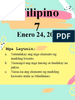 January 24 - Elemento Ng Maikling Kuwento