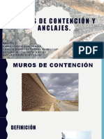 Muros de Contención y Anclajes