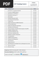 CSV Training Course Details