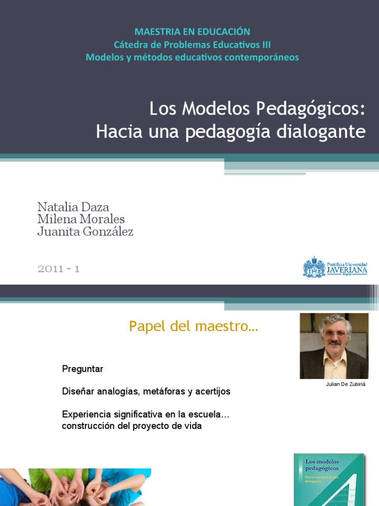 Modelos Pedagógicos de Julián De Zubiría | PDF | Plan de estudios ...