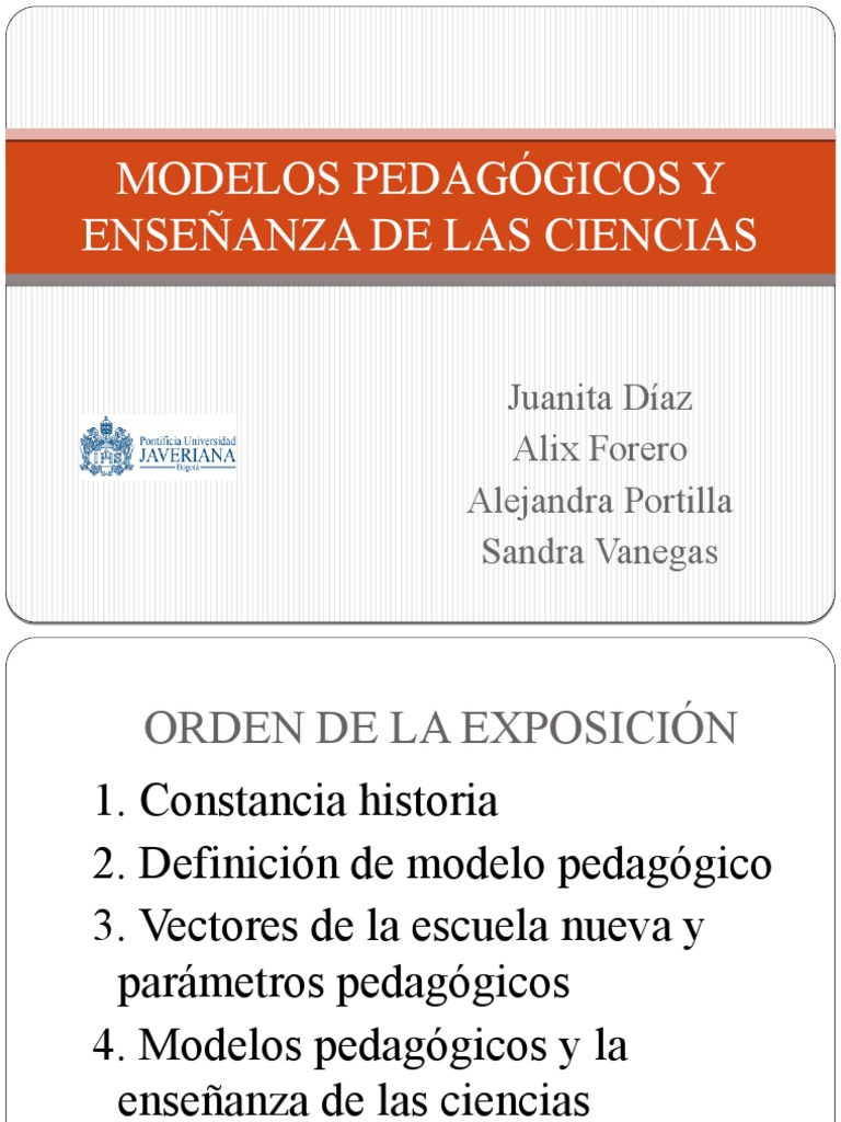Modelos Pedagógicos en Ciencias | PDF | Constructivismo (filosofía de ...