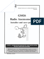 LSI GS026 Radio Anemometer Installation and Operators Manual