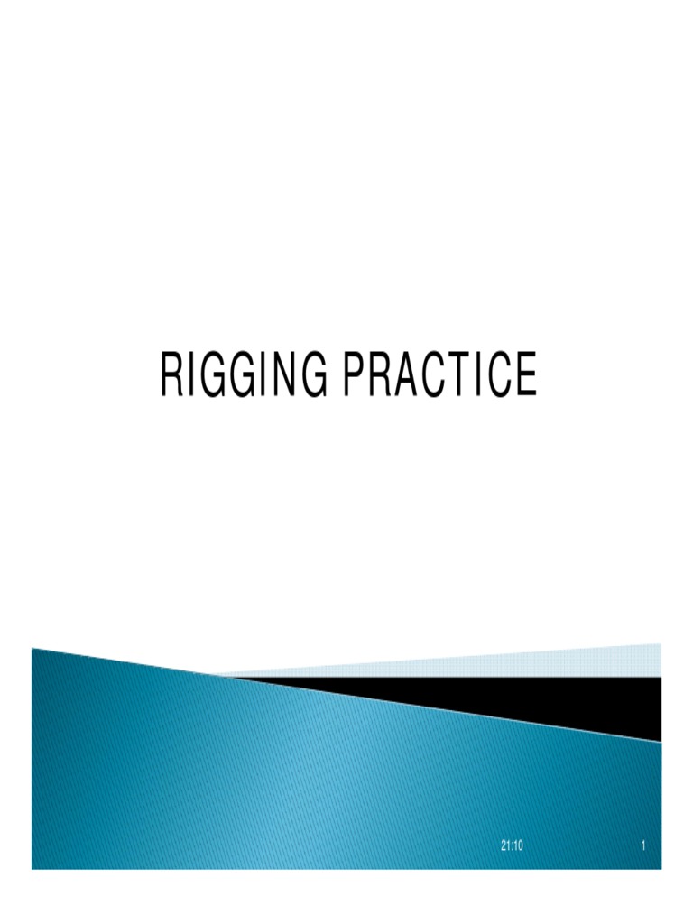 Rigging Practice PDF